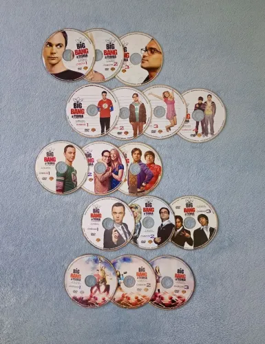 Kit 5 temporadas série "Big Bang Teory" -1ª a 5ª temporada (16 dvds)