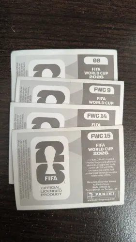 Figurinhas da Copa 2026 - R$ 1,00 cada.