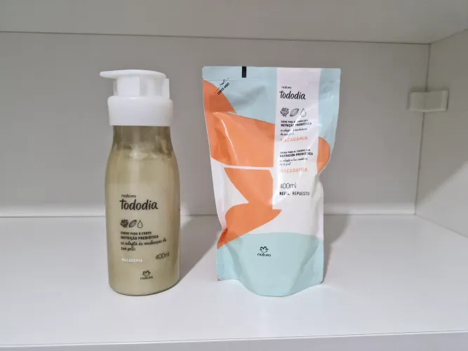 Combo hidratante e refil Natura macadamia 