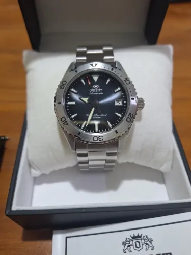 Relógio Orient Mako 40mm Automático Safira Novíssimo