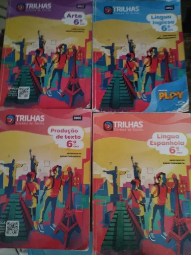 Livros didáticos sistema Trilhas FTD 6º ano