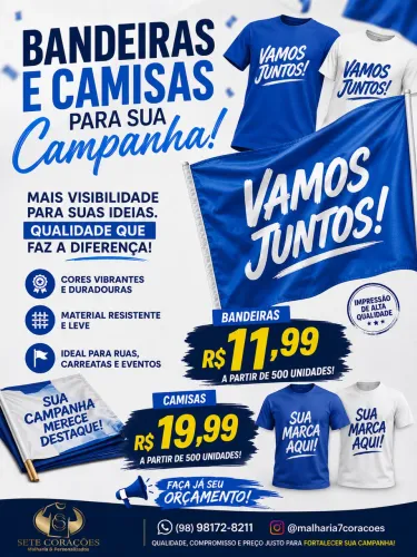Sua campanha merece destaque.