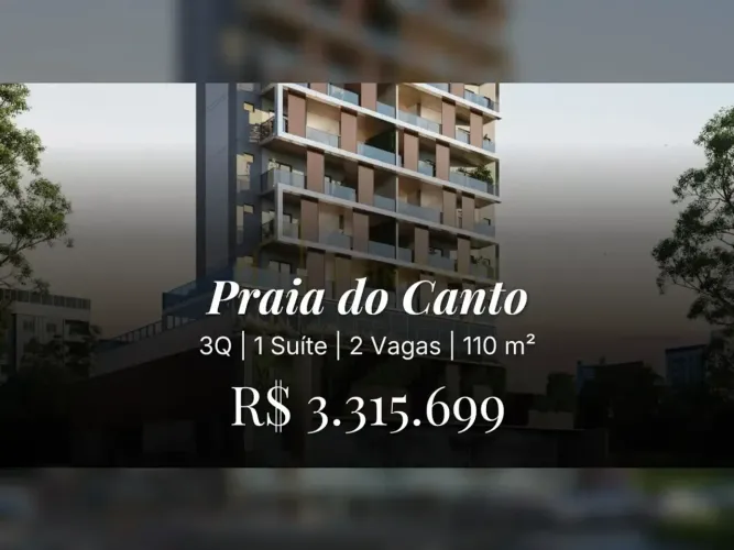 Praia do Canto espera por você: apartamento moderno com 3 quartos e 2 vagas!