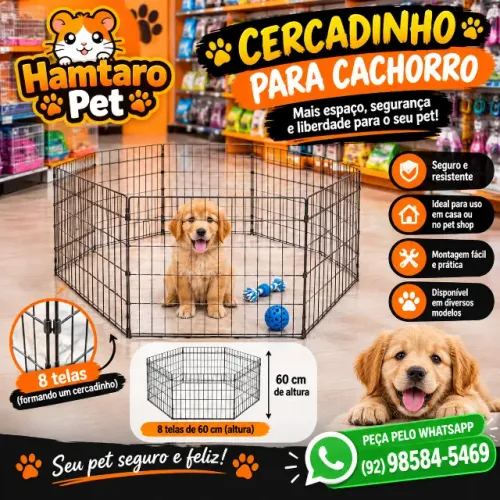 Cercadinho para cachorro