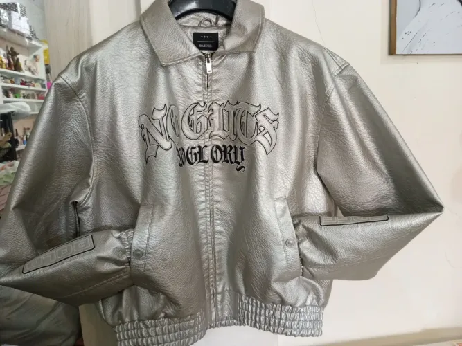Jaqueta Bomber Metalizada Masculina Renner (Coleção DUX/EDGE) - Estado de Nova, Tamanho:G