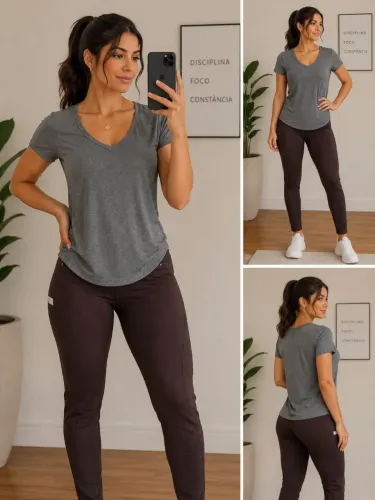 Blusa fitness P/ M ( usada só uma vez).