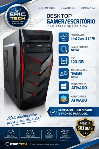 Desktop revisado Corei5 com SSD