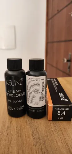 Tinta 8.4 + Ox 30vol - KEUNE