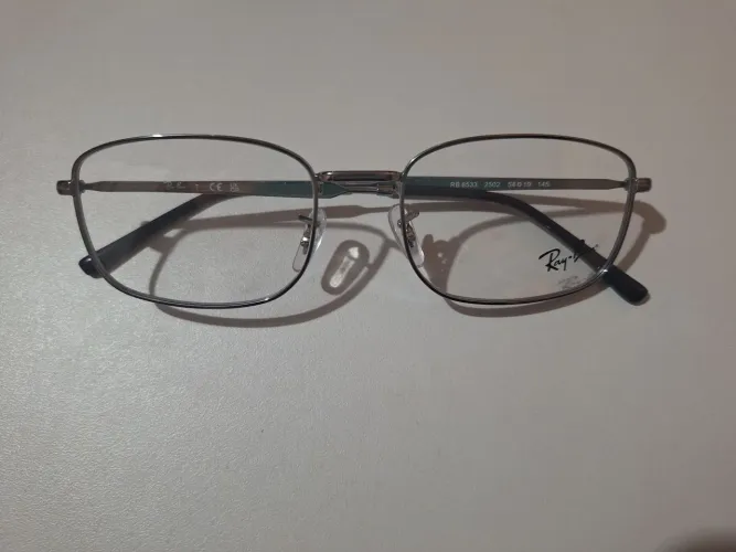 Armação Óculos Ray ban de metal Prata