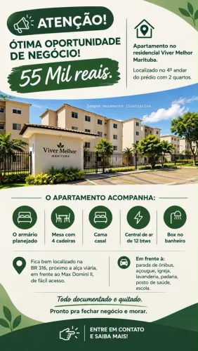 VENDO APARTAMENTO EM MARITUBA