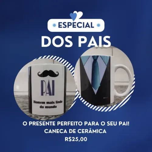caneca de cerâmica - pai mais lindo