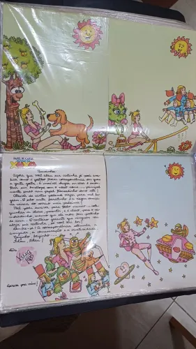 Pasta De Papel De Carta Antigo Anos 80 / 90 - Relíquia Coleção Vintage