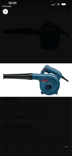 Vendo soprador GBL 800E com fio usado 03 vezes. 500 reais.