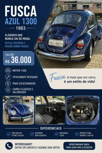 Volkswagen Fusca Fusca (gasolina) 1983