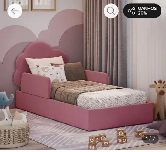 Cama montessoriana infantil 