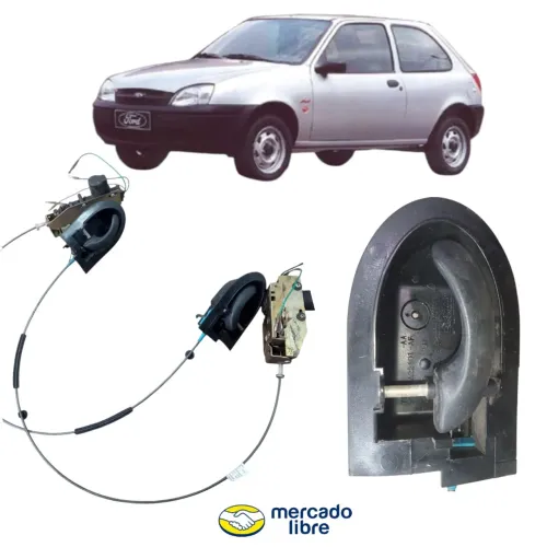 Par Fechadura Ford Fiesta Ka 96 A 06 Com Maçaneta