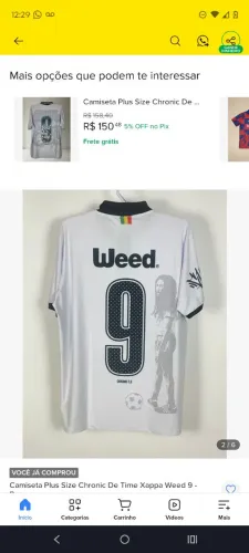 Camisa de time chronic nova sem uso tamanho G2 