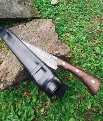 Facão Aço Carbono 58cm Corta Mato Com Bainha Full Tang