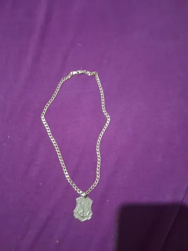 Cordão de prata banhando a ouro 