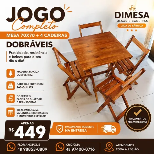 Cadeiras e mesas . Atacado e varejo . Pague na entrega