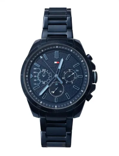 Relógio Tommy Hilfiger Decker All Blue Masculino Original - 46mm - Azul Marinho