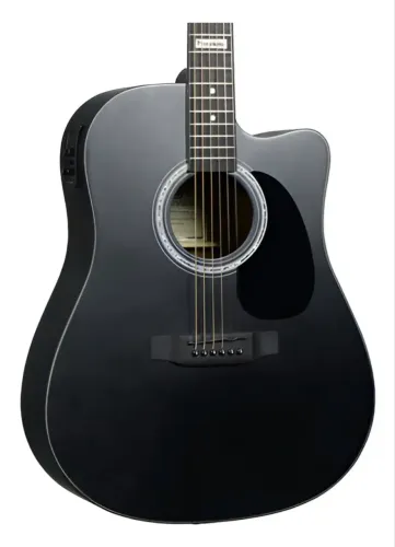 Novo Violão Giannini Performance Gf-1d Ceq Bk Eletrico Folk valor 730