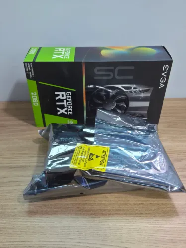 Placa de Vídeo EVGA RTX 2060 SC Gaming 6GB GDDR6 - Excelente Estado