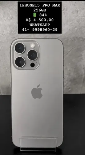 Vendo meu iPhone 15 pro Max 256GB - tratar WhatsApp *