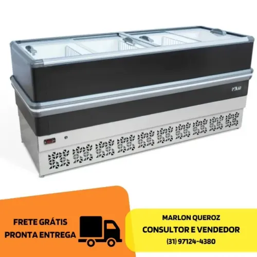 Ilha para Congelados Vidro Reto 2M Polar