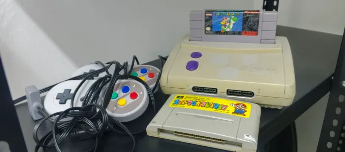Super Nintendo mini original usado dois cartuchos 