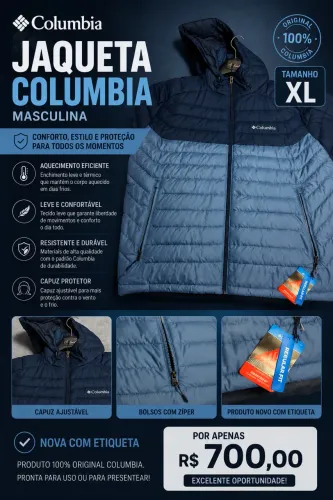 Jaqueta Columbia nova sem uso