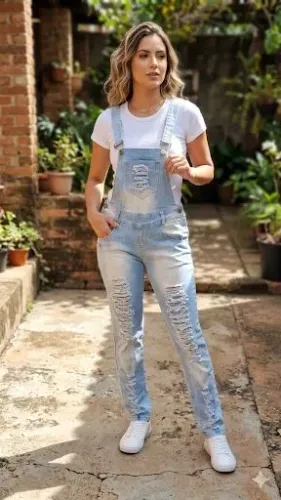 Macacão jeans n °40