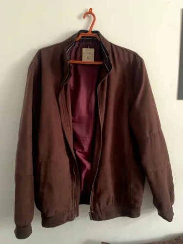 Jaqueta suede marrom - G