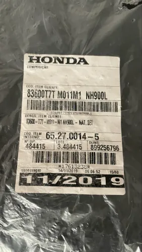 Jogo de Tapetes Original Honda HR-V - Novo na embalagem