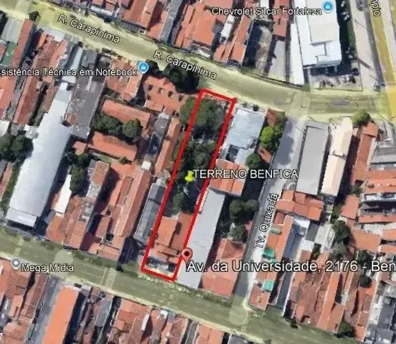Terreno com 2450 m² à venda em Benfica - Fortaleza - CE