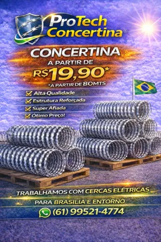 Concertina en Promoção apartir de R$ 19,90
