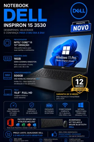 Notebook Dell 13 Geração.