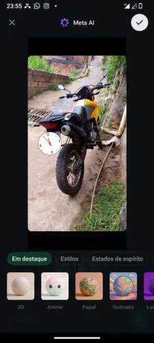 Recibo na mão