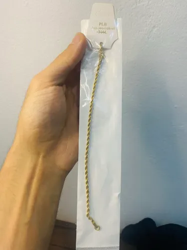 Pulseira - Modelo Cordão Baiano de Alta Qualidade - Aço Inoxidável 316L