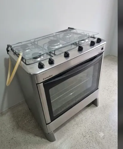 Fogão inox Smaltec 5 bocas