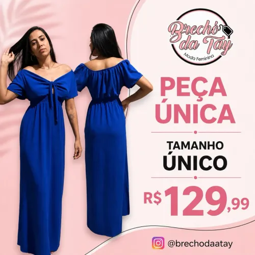 Vestido azul elegante