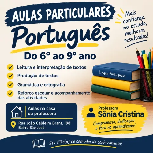 Aulas Particulares de Português - 6º ao 9º Ano