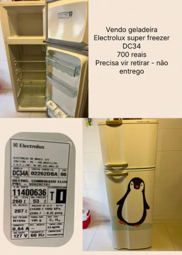 Geladeira Eletrolux super freezer DC34