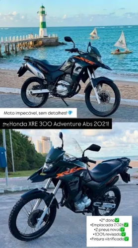 ? Honda XRE 300 Adventure ABS 2021 - Estado de Zero!