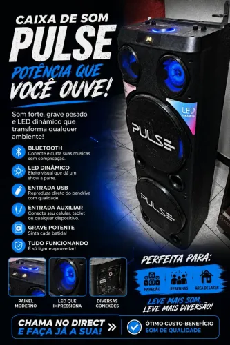 Som pulse, funciona perfeitamente 
