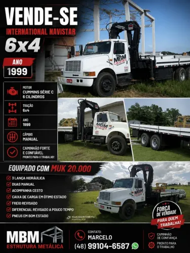 Caminhão internacional Navistar 6x4
