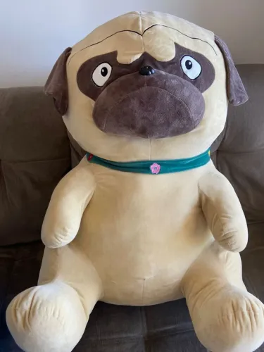Pelúcia Cachorro Pug Gigante +- 1 metro