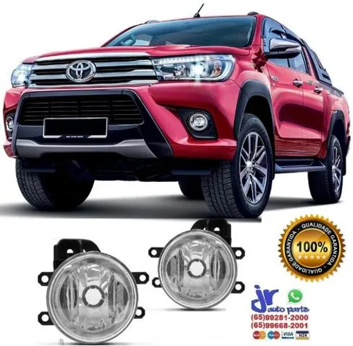 Par Farol de Milha Hilux 2016 2017 2018 2019 Auxiliar Neblina