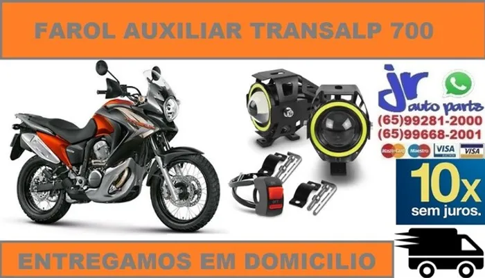 Par Farol Auxiliar Milha Honda Transalp Neblina