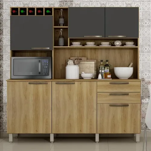 Kit Cozinha Topazio 6P2G - Frete Grátis - Receba Hoje